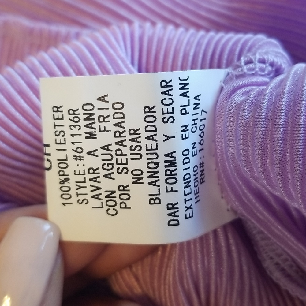 Blue B Light Purple Long Sleeve Romper - Picture 10 of 11